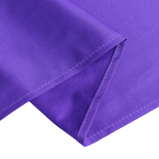 <strong>Sophisticated Purple Scuba Square Table Overlay </strong>