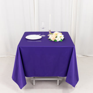 <strong>Top-Notch Purple Scuba Square Tablecloth</strong>