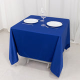 70inch Royal Blue Premium Scuba Square Tablecloth, Seamless Scuba Polyester Tablecloth