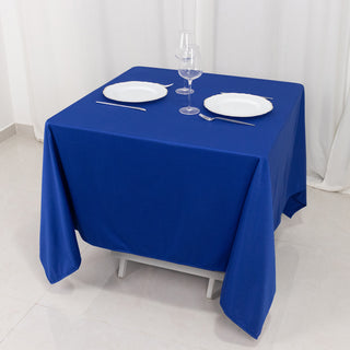 <strong>Versatile and Functional Royal Blue Scuba Square Tablecloth</strong>