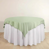 70" Sage Green Premium Scuba Wrinkle Free Square Table Overlay, Scuba Polyester Table Topper