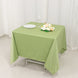 70inch Sage Green Premium Scuba Square Tablecloth, Seamless Scuba Polyester Tablecloth