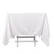 70inch White Premium Scuba Square Tablecloth, Wrinkle Free Polyester Seamless Tablecloth#whtbkgd