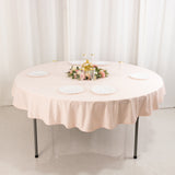 Blush Premium Scuba Round Tablecloth, Wrinkle Free Polyester Seamless Tablecloth - 70inch