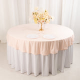 Blush Premium Scuba Round Tablecloth, Wrinkle Free Polyester Seamless Tablecloth - 70inch