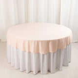 70" Blush Premium Scuba Wrinkle Free Round Tablecloth, Scuba Polyester Tablecloth