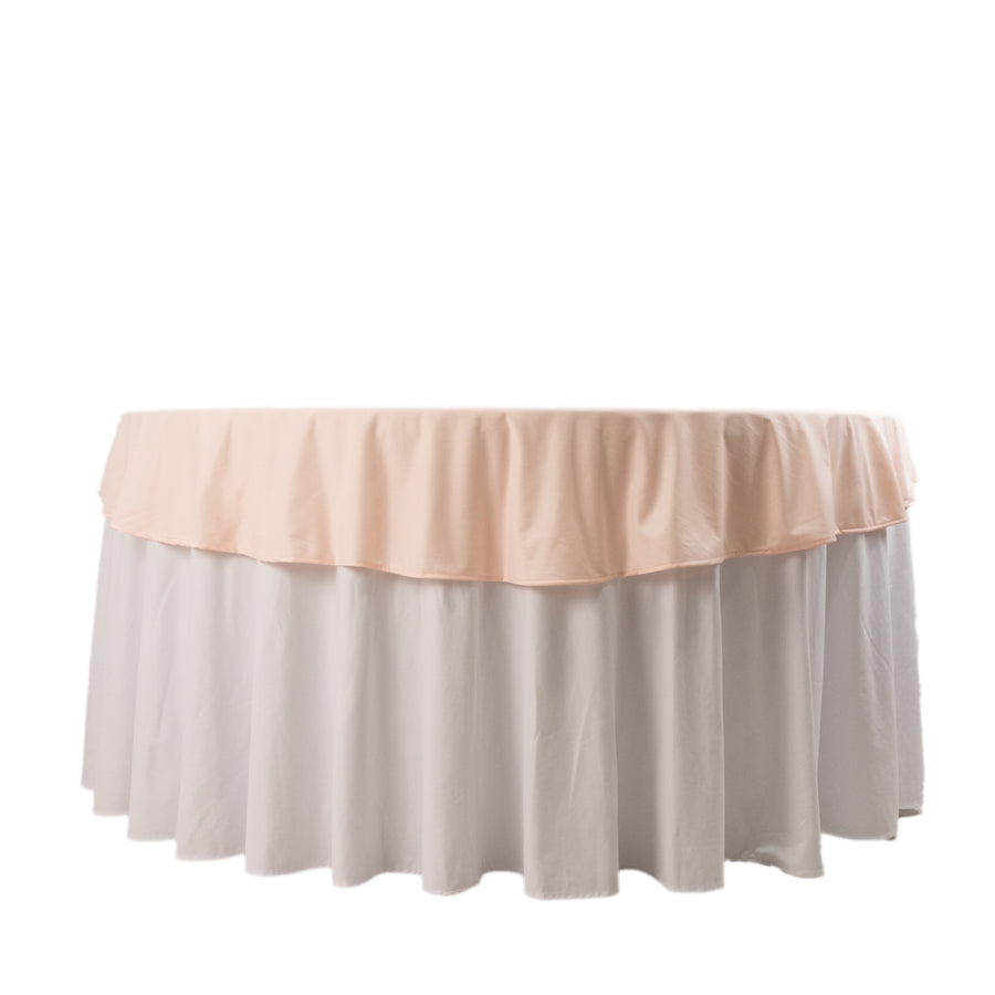 Blush Premium Scuba Round Tablecloth, Wrinkle Free Polyester Seamless Tablecloth - 70inch