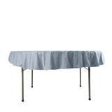 Dusty Blue Premium Scuba Round Tablecloth, Wrinkle Free Polyester Seamless Tablecloth - 70inch