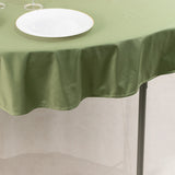 Dusty Sage Green Premium Scuba Round Tablecloth, Wrinkle Free Polyester Seamless Tablecloth - 70inch