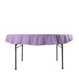 70inch Lavender Premium Scuba Wrinkle Free Round Tablecloth, Lilac Seamless Scuba Polyester