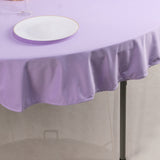 70inch Lavender Premium Scuba Wrinkle Free Round Tablecloth, Lilac Seamless Scuba Polyester