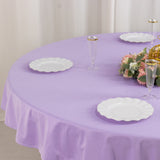 70inch Lavender Premium Scuba Wrinkle Free Round Tablecloth, Lilac Seamless Scuba Polyester