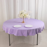 70inch Lavender Premium Scuba Wrinkle Free Round Tablecloth, Lilac Seamless Scuba Polyester