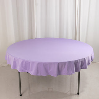 <h3 style="margin-left:0px;"><strong>70" Round Premium Lavender Scuba Tablecloth</strong>