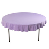 70inch Lavender Premium Scuba Wrinkle Free Round Tablecloth, Lilac Seamless Scuba Polyester