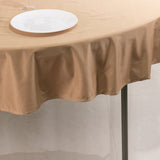 Nude Premium Scuba Round Tablecloth, Wrinkle Free Polyester Seamless Tablecloth - 70inch