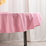 Pink Premium Scuba Round Tablecloth, Wrinkle Free Polyester Seamless Tablecloth - 70inch