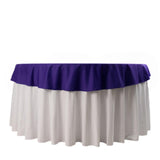 70" Purple Premium Scuba Wrinkle Free Round Tablecloth, Scuba Polyester Tablecloth