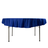 Royal Blue Premium Scuba Round Tablecloth, Wrinkle Free Polyester Seamless Tablecloth - 70inch