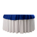 Royal Blue Premium Scuba Round Tablecloth, Wrinkle Free Polyester Seamless Tablecloth - 70inch