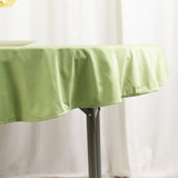 Sage Green Premium Scuba Round Tablecloth, Wrinkle Free Polyester Seamless Tablecloth - 70inch