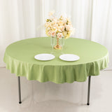 Sage Green Premium Scuba Round Tablecloth, Wrinkle Free Polyester Seamless Tablecloth - 70inch