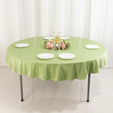 Sage Green Premium Scuba Round Tablecloth, Wrinkle Free Polyester Seamless Tablecloth - 70inch