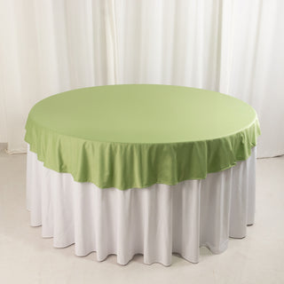 <h3 style="margin-left:0px;"><strong>70" Round Premium Sage Green Scuba Tablecloth</strong>