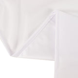 70inch White Premium Scuba Wrinkle Free Round Tablecloth, Seamless Scuba Polyester Tablecloth