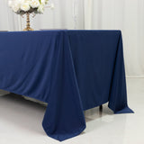 Scuba Rectangular 72x120 Tablecloth Navy Blue - Wrinkle Free & Stain Resistant Table Cover