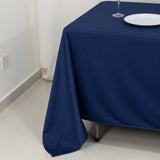 Scuba Rectangular 72x120 Tablecloth Navy Blue - Wrinkle Free & Stain Resistant Table Cover