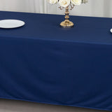 Scuba Rectangular 72x120 Tablecloth Navy Blue - Wrinkle Free & Stain Resistant Table Cover