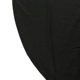 Scuba Rectangular 90x132inch Tablecloth Black with Rounded Corners – Seamless, Wrinkle Free