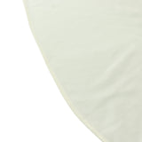 Scuba Rectangular 90x132inch Tablecloth Ivory with Rounded Corners – Seamless, Wrinkle Free