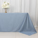 90x132inch Dusty Blue Premium Scuba Wrinkle Free Rectangular Tablecloth, Seamless Scuba Polyester