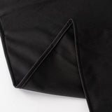 90x132inch Black Premium Scuba Rectangular Tablecloth, Wrinkle Free Polyester Seamless