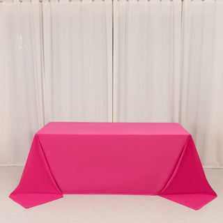 <strong>Fuchsia Scuba Rectangular Tablecloth &ndash; Seamless Table Cover</strong>