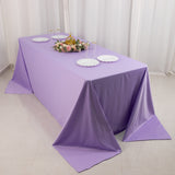 Lavender Lilac Premium Scuba Wrinkle Free Rectangular Tablecloth, Seamless Scuba Polyester