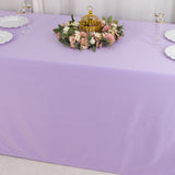 Lavender Lilac Premium Scuba Wrinkle Free Rectangular Tablecloth, Seamless Scuba Polyester