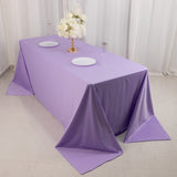 Lavender Lilac Premium Scuba Wrinkle Free Rectangular Tablecloth, Seamless Scuba Polyester