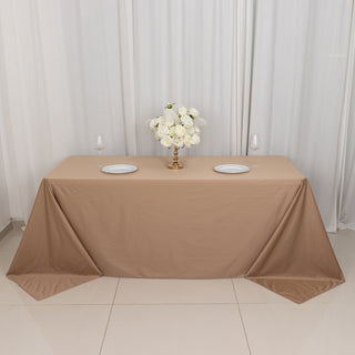 Experience Luxury and Convenience with the Nude Premium Scuba Rectangular Tablecloth