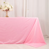 Pink Premium Scuba Wrinkle Free Rectangular Tablecloth, Seamless Scuba Polyester Tablecloth