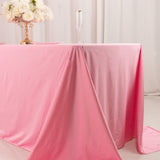 Pink Premium Scuba Wrinkle Free Rectangular Tablecloth, Seamless Scuba Polyester Tablecloth