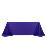 Purple Premium Scuba Wrinkle Free Rectangular Tablecloth, Seamless Scuba Polyester Tablecloth