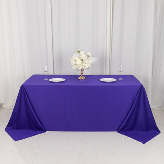 Purple Premium Scuba Rectangular Tablecloth