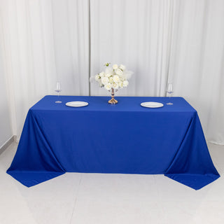 Royal Blue Premium Scuba Rectangular Tablecloth