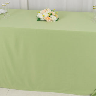 Create Unforgettable Memories with the Sage Green Premium Scuba Rectangular Tablecloth