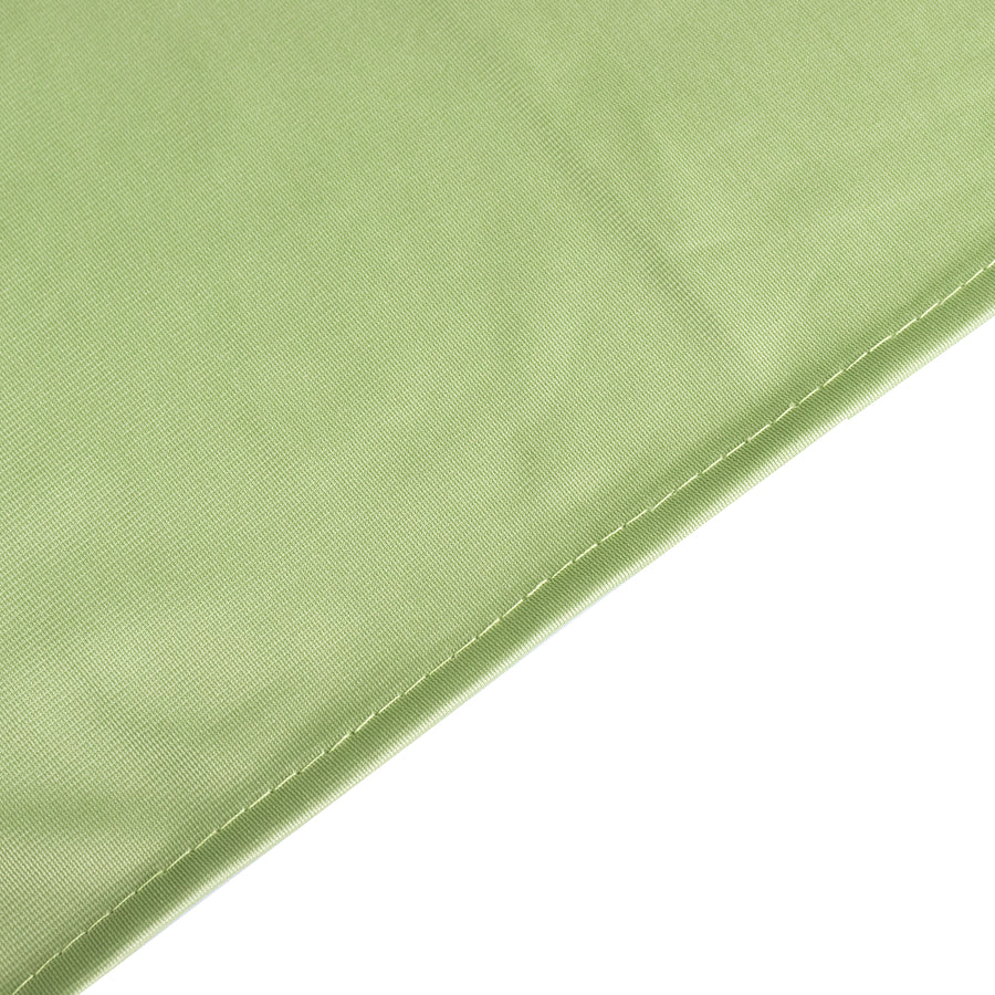 Sage Green Premium Scuba Wrinkle Free Rectangular Tablecloth, Seamless Scuba Polyester Tablecloth