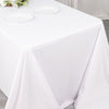 90x132inch White Premium Scuba Rectangular Tablecloth, Wrinkle Free Polyester Seamless