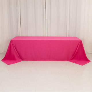 <strong>Fuchsia Scuba Rectangular Tablecloth &ndash; 90"x156"</strong>